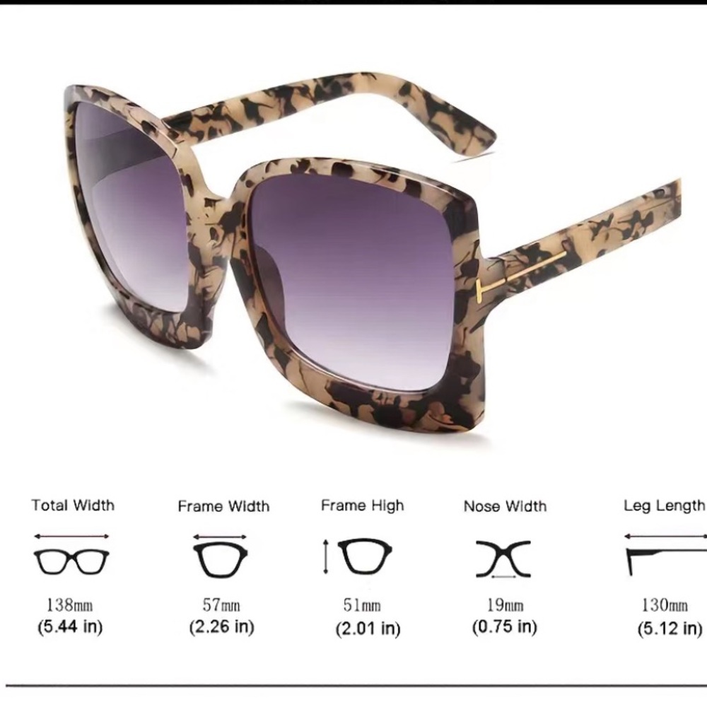 Trendy Boutique Luxury Oversized Sunglasses Unisex Designer Shades. - Picture 4 of 4